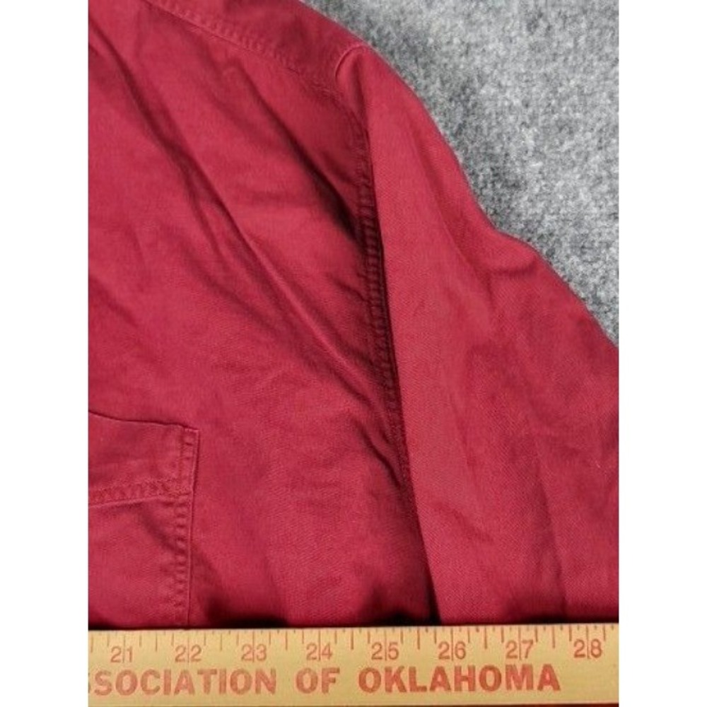 Cody James Mens 3XL Button Up Shirt Maroon Solid Western Rodeo Cowboy Workwear - Picture 7 of 10